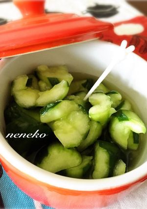 簡単すぐ出来る@きゅうりの浅漬け生姜風味-レシピのメイン写真