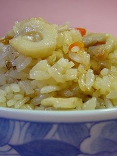 鶏皮炊き込みごはん-レシピのメイン写真