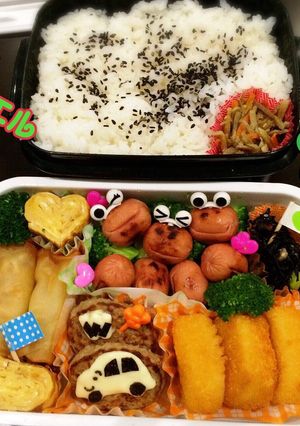 ♡ニコニコ♡カエルちゃん♡キャラ弁♡-レシピのメイン写真