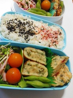 お弁当に!大葉入り卵焼き-レシピのメイン写真