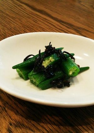 オクラの塩昆布ナムル風-レシピのメイン写真