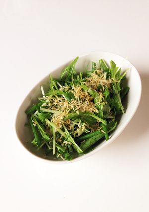 カリカリしらすと水菜のサラダ-レシピのメイン写真
