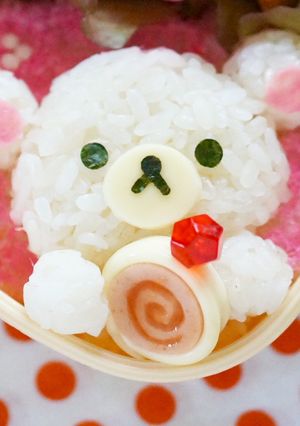キャラ弁☆魚肉ソーセージのロールケーキ風-レシピのメイン写真
