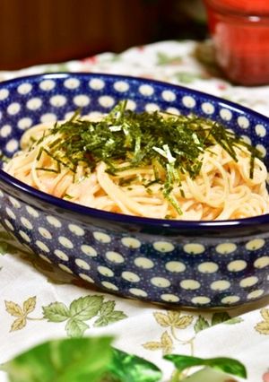 ガス代節約!茹でずに放置のめんたいパスタ-レシピのメイン写真
