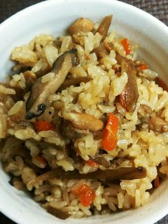 道民好みの鶏ごぼう炊き込みご飯-レシピのメイン写真