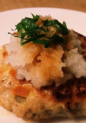 豚こまハンバーグのさっぱりおろしソース♡-レシピのメイン写真