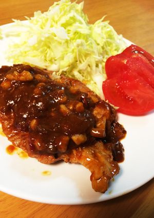 [アレンジ]ハヤシライスでポークソテー-レシピのメイン写真