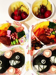 年長遠足弁当 ワンワン マリオ-レシピのメイン写真