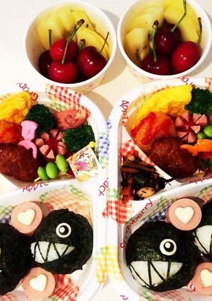 年長遠足弁当 ワンワン マリオ-レシピのメイン写真