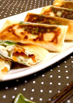 揚げ焼き♡ささみチーズマヨ春巻き-レシピのメイン写真