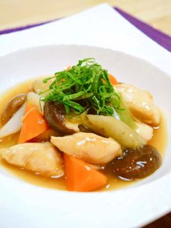ゴロゴロ野菜とささみの治部煮風♪-レシピのメイン写真