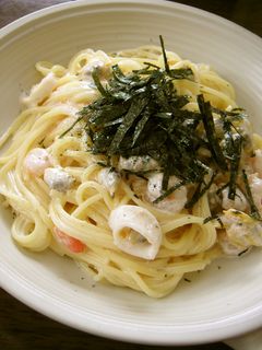 ♪タラコとシーフードのクリームパスタ♪-レシピのメイン写真