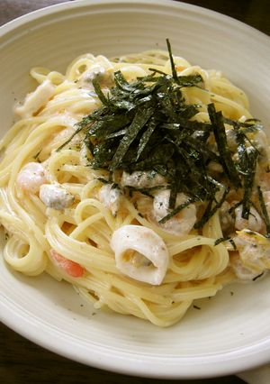 ♪タラコとシーフードのクリームパスタ♪-レシピのメイン写真