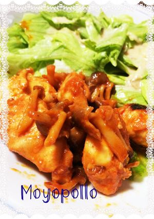 鶏としめじのピリ辛ホイル焼き-レシピのメイン写真