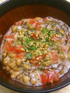 トマトと納豆もずくの和え物-レシピのメイン写真