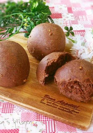 朝焼くだけ♡低温発酵くるみココアパン-レシピのメイン写真