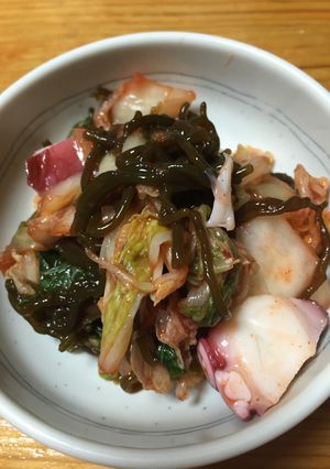 もずく入りタコキムチ-レシピのメイン写真