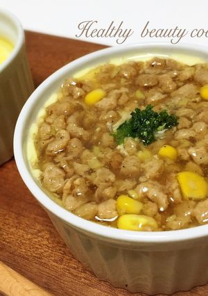 フライパンで作る豆乳茶碗蒸し♡-レシピのメイン写真