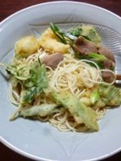 鴨南蛮風冷やしうどん-レシピのメイン写真