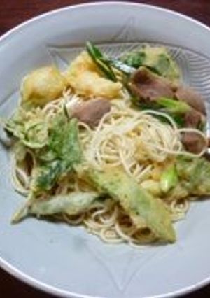鴨南蛮風冷やしうどん-レシピのメイン写真