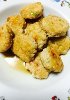 うどんでカサ増しつくねの照り焼き-レシピのメイン写真