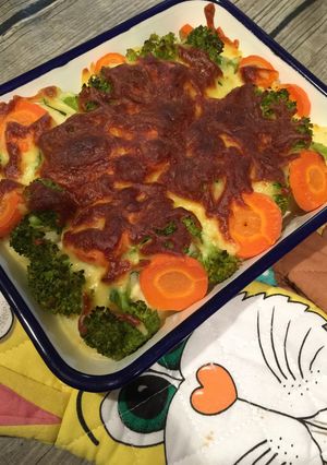 マッシュポテトと野菜のチーズ焼き-レシピのメイン写真