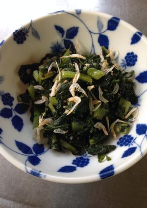 ビタミンたっぷり大根葉の胡麻油いため-レシピのメイン写真