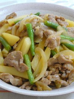 じゃがいもと豚肉の甘辛炒め-レシピのメイン写真