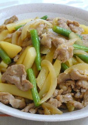 じゃがいもと豚肉の甘辛炒め-レシピのメイン写真