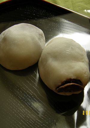 お家で和菓子。干し柿大福★-レシピのメイン写真