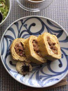 納豆卵焼き-レシピのメイン写真