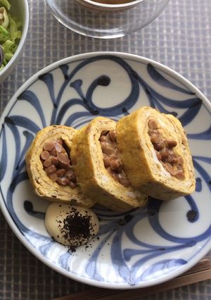 納豆卵焼き-レシピのメイン写真