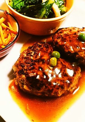 かに玉の素であんかけ中華ハンバーグ☆-レシピのメイン写真