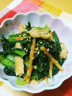 小松菜のゴマ入り炒め煮-レシピのメイン写真