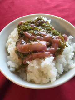 最強朝飯!ピリ辛メカブ塩辛-レシピのメイン写真