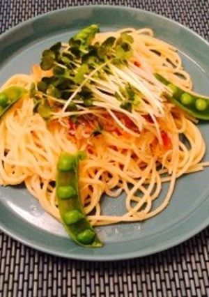 スナップエンドウとしらすの和風春パスタ-レシピのメイン写真