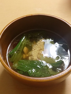 ツナと小松菜のスープ-レシピのメイン写真