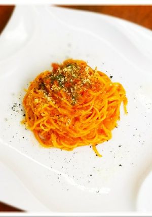蟹のトマトクリームパスタ-レシピのメイン写真