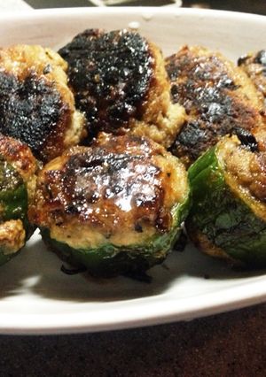 おからリメイク♡茄子とピーマンの肉詰め-レシピのメイン写真