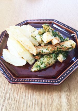 ジャガイモでMバーガーのポテトフライ！-レシピのメイン写真