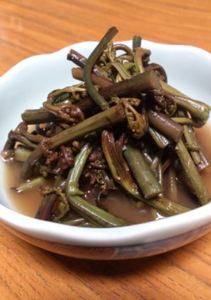 ワサビ風味でおつまみワラビの煮物-レシピのメイン写真