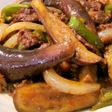 牛肉となすのソース炒め