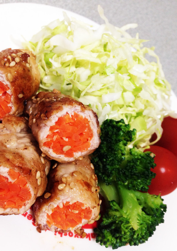 ＊人参の豚肉巻き〜簡単味付け〜-レシピのメイン写真