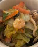 わたしの☆たっぷり八宝菜・中華丼風