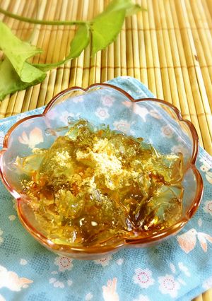 新緑の季節に♫緑茶のゼリー-レシピのメイン写真