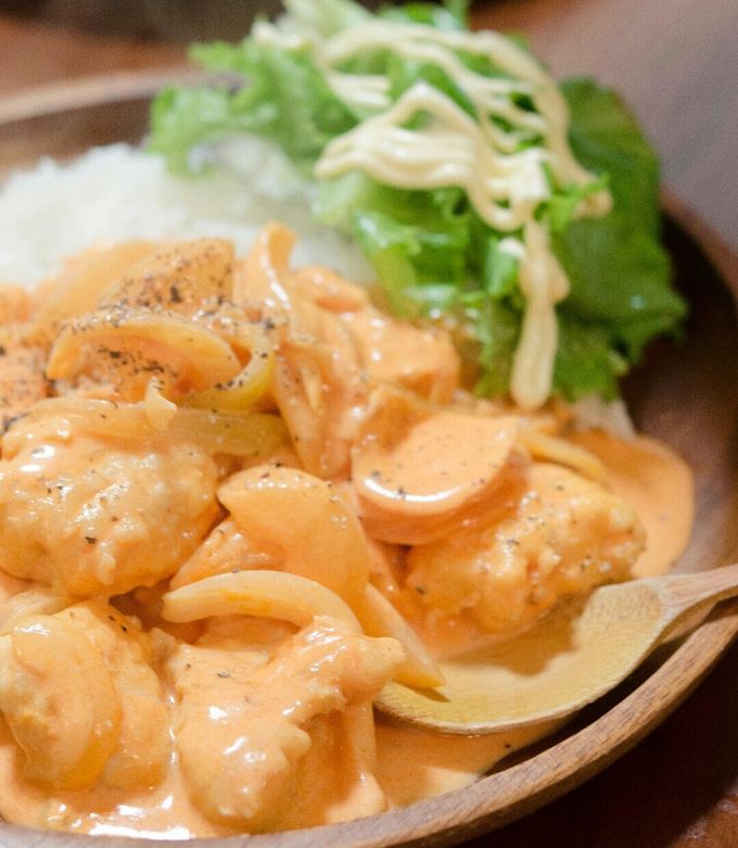 m１５分で！鶏のトマトクリーム煮-レシピのメイン写真