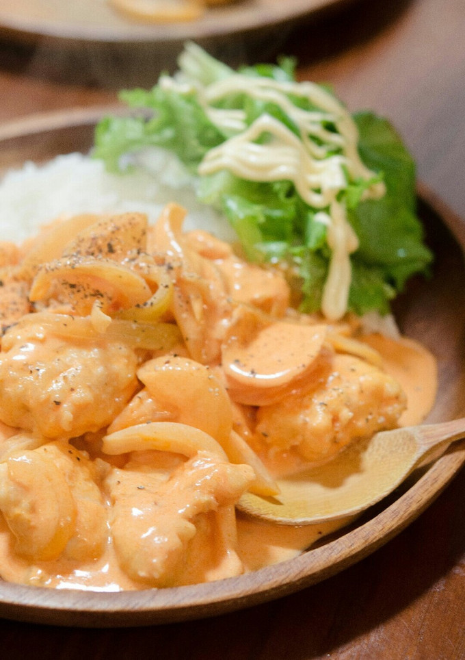m１５分で！鶏のトマトクリーム煮-レシピのメイン写真