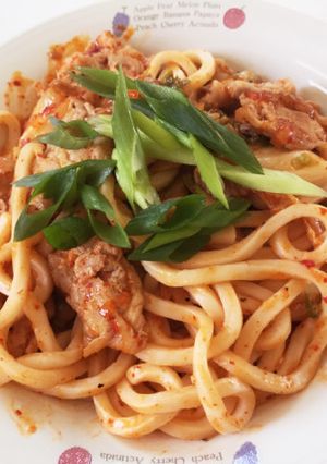 簡単☆豚キムチうどん-レシピのメイン写真