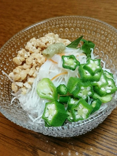 大根のつまも美味しい簡単いか納豆-レシピのメイン写真