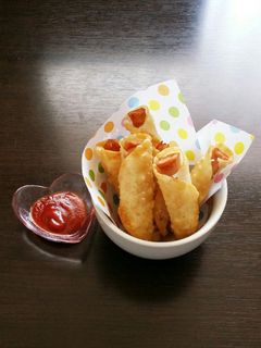 余った餃子の皮でアレンジ激安おつまみ♪-レシピのメイン写真